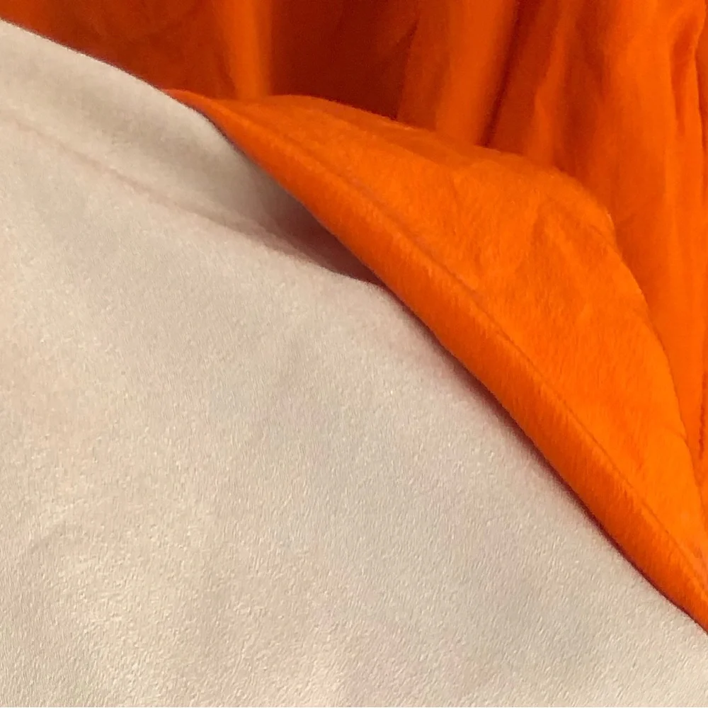 DOROTHEE SCHUMACHER Women’s Midi Silk Orange Dress With Waist Straps (XS, US 2) - Picture 7 of 12